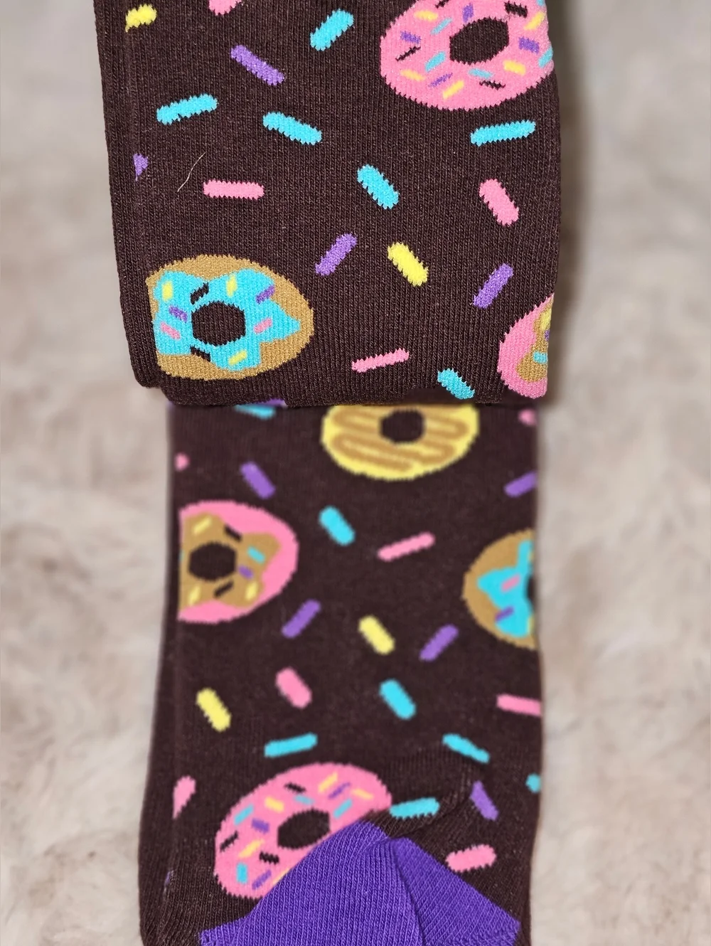 NWT Bring Me Some Donuts Funny Face Horse Novelty Women's Socks 3 Pc Lot Sz 5-10